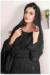 Picture of Wonderful Georgette Black Straight Cut Salwar Kameez