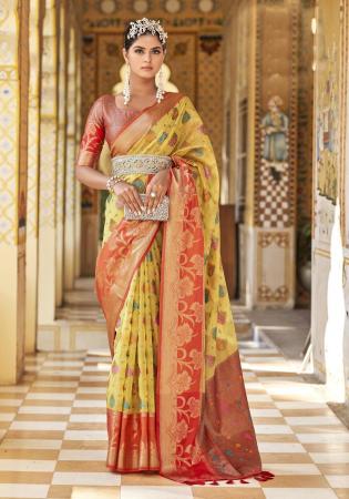 Picture of Graceful Organza Dark Khaki Saree