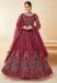 Picture of Exquisite Net Brown Anarkali Salwar Kameez