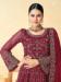 Picture of Exquisite Net Brown Anarkali Salwar Kameez