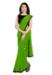 Picture of Well Formed Georgette Olive Saree