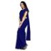 Picture of Fine Georgette Midnight Blue Saree