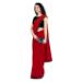 Picture of Ravishing Georgette Dark Red Saree