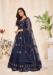 Picture of Superb Net Dark Slate Grey Anarkali Salwar Kameez