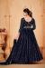 Picture of Stunning Net Midnight Blue Anarkali Salwar Kameez