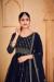 Picture of Stunning Net Midnight Blue Anarkali Salwar Kameez