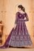 Picture of Beauteous Net Saddle Brown Anarkali Salwar Kameez