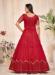 Picture of Sightly Net Fire Brick Straight Cut Salwar Kameez