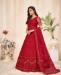 Picture of Sightly Net Fire Brick Straight Cut Salwar Kameez