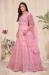 Picture of Net Pale Violet Red Straight Cut Salwar Kameez