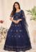 Picture of Admirable Net Navy Blue Straight Cut Salwar Kameez