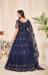 Picture of Admirable Net Navy Blue Straight Cut Salwar Kameez