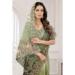 Picture of Shapely Net Dark Sea Green Saree