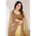 Picture of Fascinating Net Dark Khaki Saree