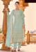 Picture of Georgette Dark Sea Green Straight Cut Salwar Kameez