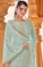 Picture of Georgette Dark Sea Green Straight Cut Salwar Kameez