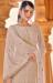 Picture of Superb Georgette Tan Straight Cut Salwar Kameez