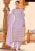 Picture of Georgette Light Steel Blue Straight Cut Salwar Kameez