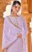 Picture of Georgette Light Steel Blue Straight Cut Salwar Kameez