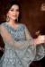 Picture of Resplendent Net Slate Grey Anarkali Salwar Kameez