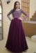 Picture of Stunning Georgette Brown Readymade Gown