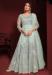 Picture of Bewitching Net Light Steel Blue Anarkali Salwar Kameez