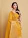 Picture of Shapely Organza Golden Rod Saree