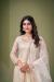 Picture of Appealing Net Tan Straight Cut Salwar Kameez