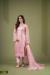 Picture of Grand Net Rosy Brown Straight Cut Salwar Kameez