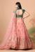 Picture of Grand Net Light Salmon Lehenga Choli