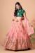 Picture of Grand Net Light Salmon Lehenga Choli