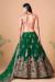 Picture of Ideal Net Dark Green Lehenga Choli