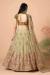 Picture of Superb Net Tan Lehenga Choli