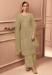 Picture of Pleasing Net Beige Straight Cut Salwar Kameez