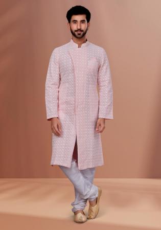 Picture of Charming Cotton & Georgette & Silk Thistle Kurtas