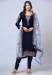 Picture of Georgette Midnight Blue Straight Cut Salwar Kameez