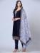 Picture of Georgette Midnight Blue Straight Cut Salwar Kameez