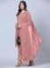 Picture of Georgette Rosy Brown Straight Cut Salwar Kameez