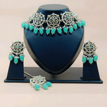 Picture of Graceful Light Sea Green Necklace Set