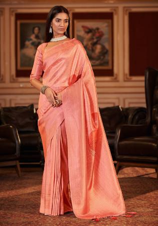 Picture of Stunning Chiffon Light Coral Saree