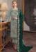 Picture of Georgette Dark Sea Green Straight Cut Salwar Kameez