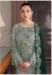 Picture of Georgette Dark Sea Green Straight Cut Salwar Kameez