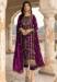 Picture of Georgette Dark Magenta Anarkali Salwar Kameez