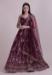 Picture of Ideal Net & Silk Dark Magenta Lehenga Choli