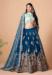 Picture of Alluring Silk Navy Blue Lehenga Choli