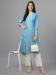 Picture of Marvelous Cotton Cadet Blue Kurtis & Tunic