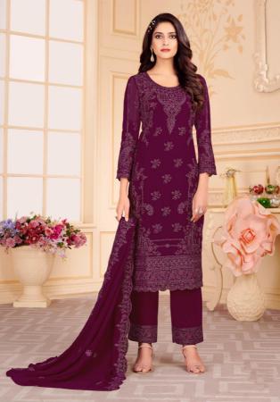 Picture of Beauteous Georgette Sienna Straight Cut Salwar Kameez