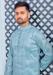 Picture of Grand Silk Light Steel Blue Kurtas