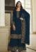 Picture of Georgette Midnight Blue Straight Cut Salwar Kameez