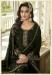 Picture of Georgette Dark Olive Green Straight Cut Salwar Kameez